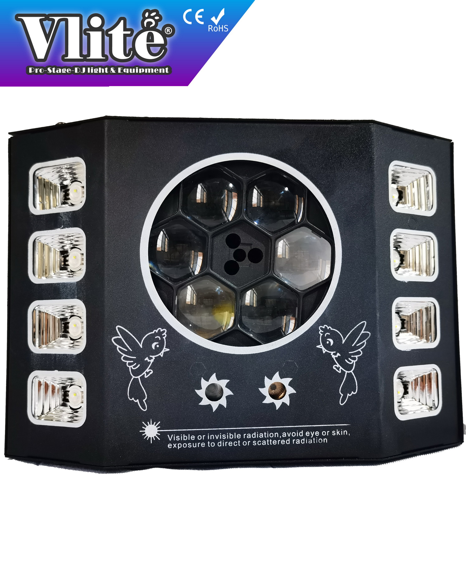 DJ-2102 - Bee Eye UV Laser Strobe 4 in 1