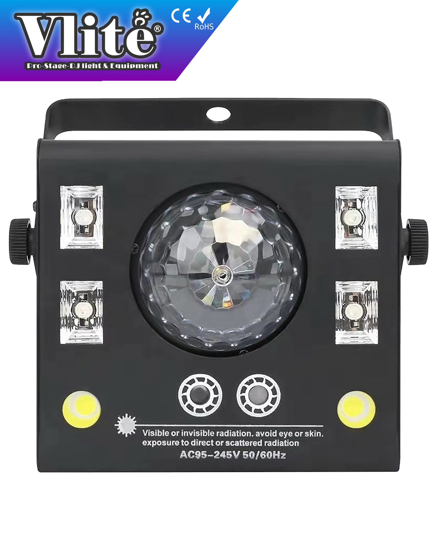 DJ-2112 - Rocket I_ Magic Ball, UV, Strobe, Laser 4-in1 Mini Light