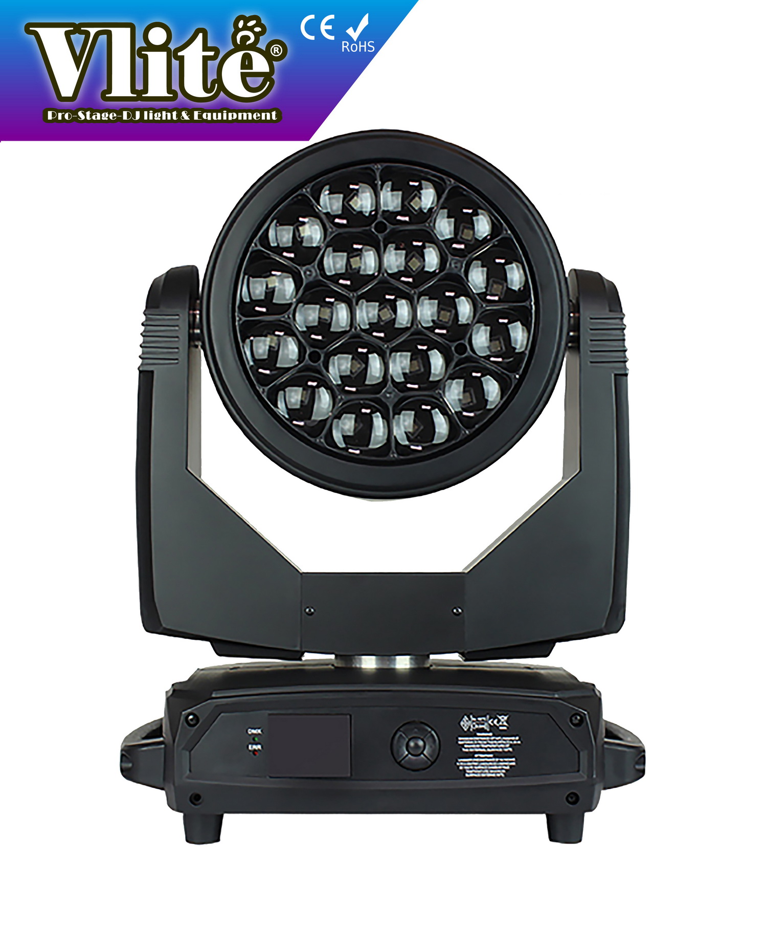 LV-21A19 - Bee Eyes 19 x 40W RGBW 4-in-1 LED Zoom Beam Wash Moving Head