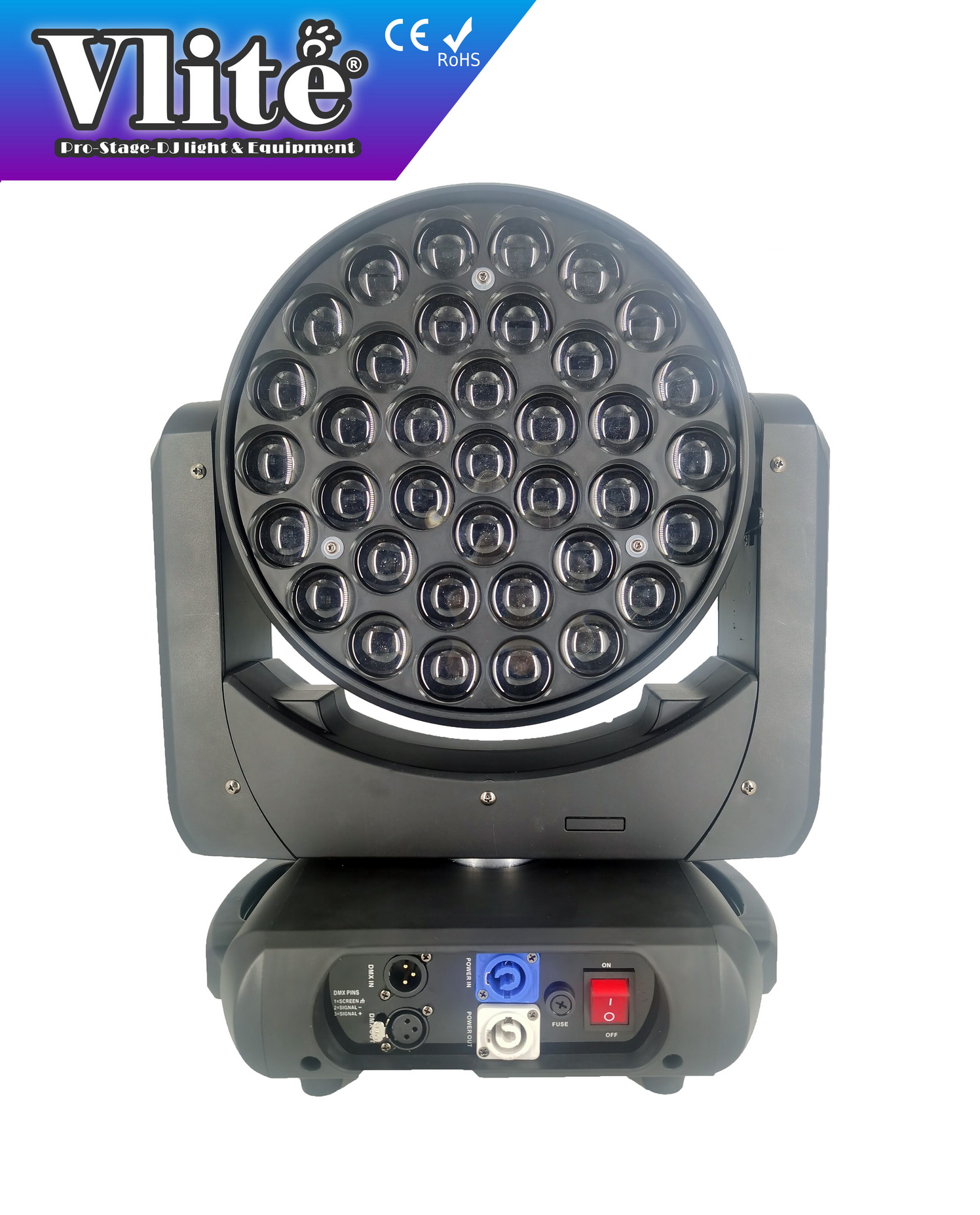 LV-21A37 - 37 x 15W LED BEAM ZOOM WASH Moving Head (NO Pixel Controlled)