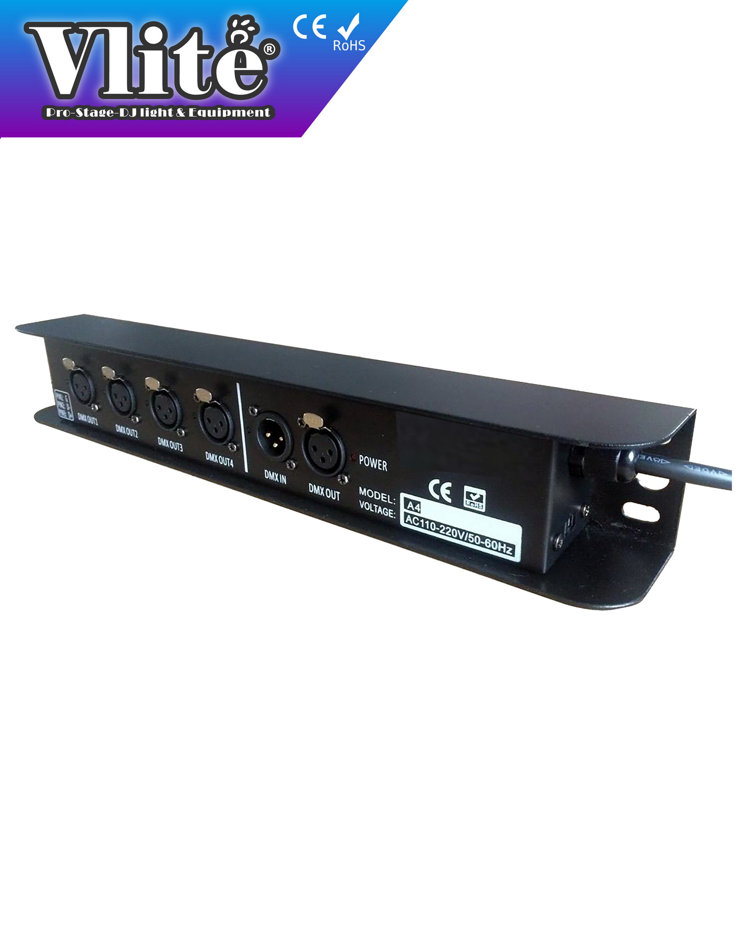 A4 - 4-Way DMX signal Splitter