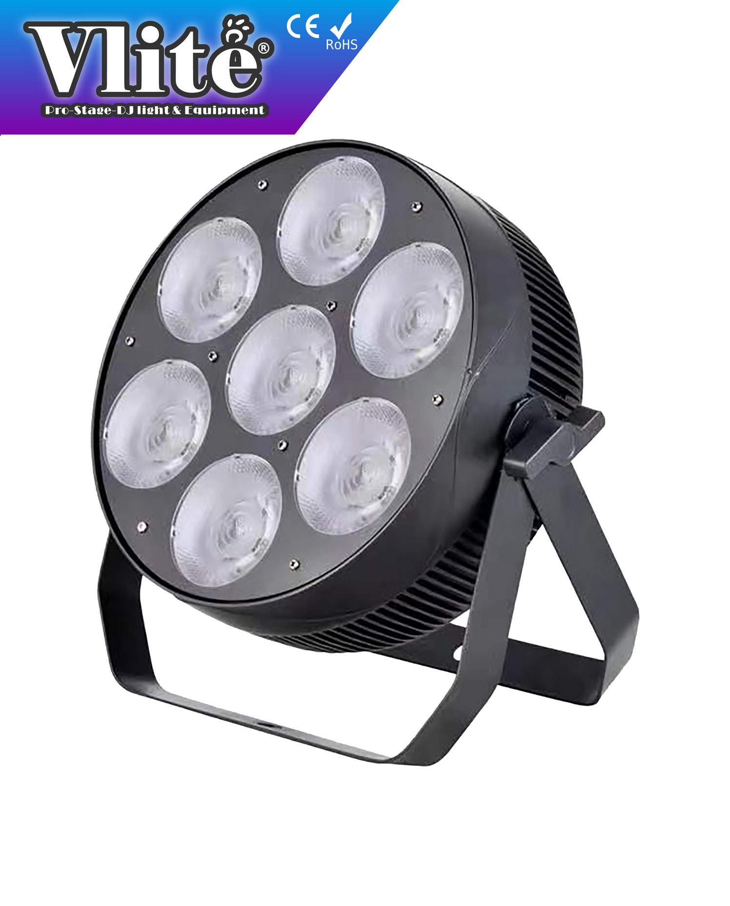 LV-P23-2 - 7 X 30W WHITE COB LED PAR (Master Control)