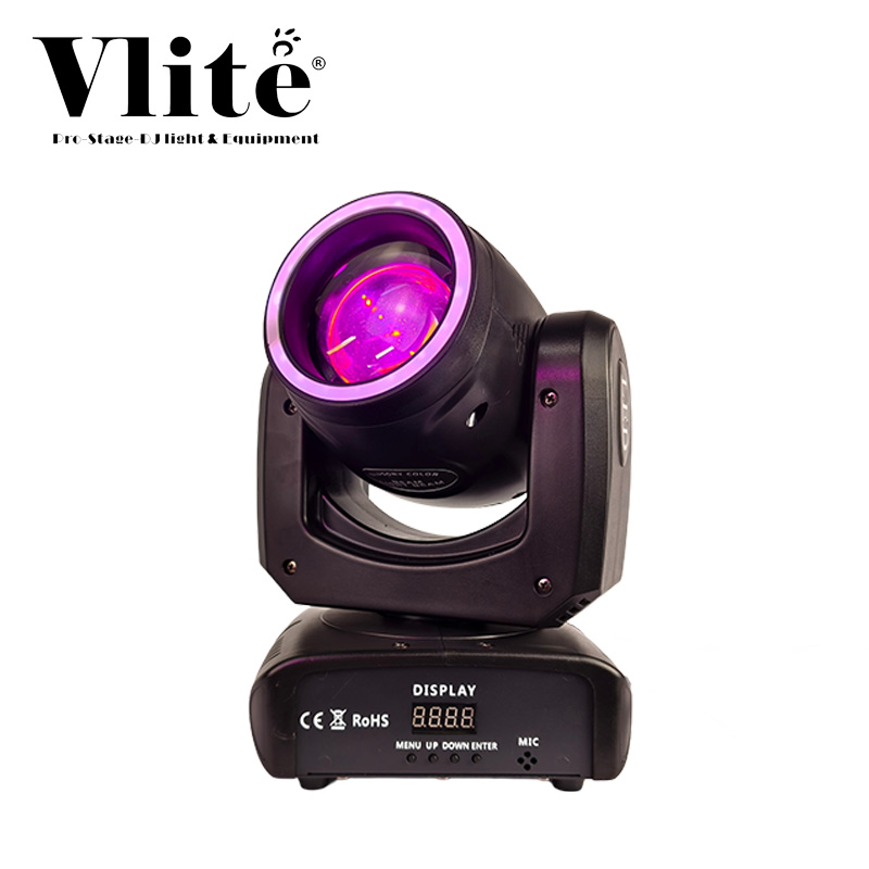 Entertainment Beam 100 Mini Moving Head Light with LED Ring